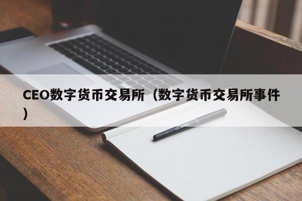 CEO数字货币交易所（数字货币交易所事件）